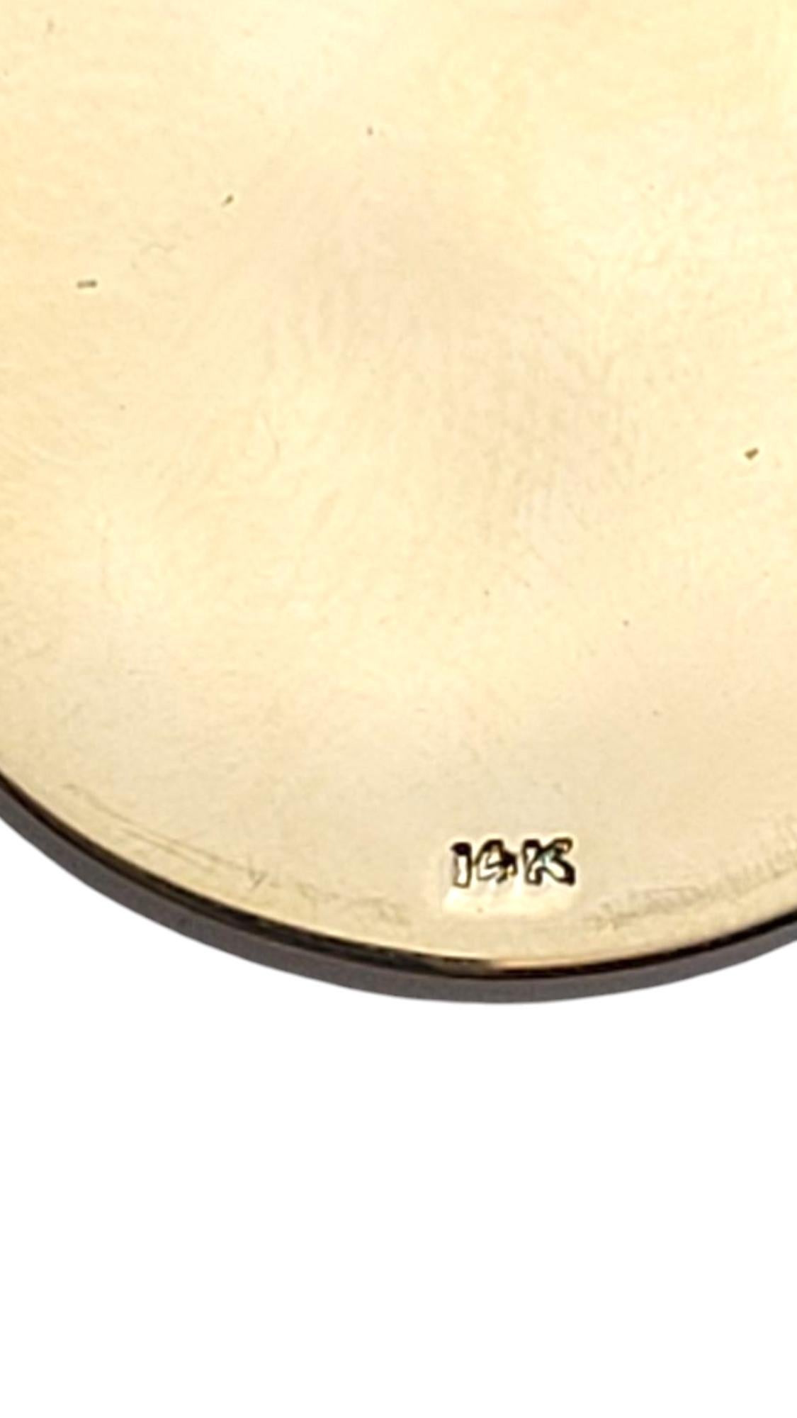 Pendentif grand saint Antoine en or jaune 14K #21071 Bon état - En vente à Washington Depot, CT