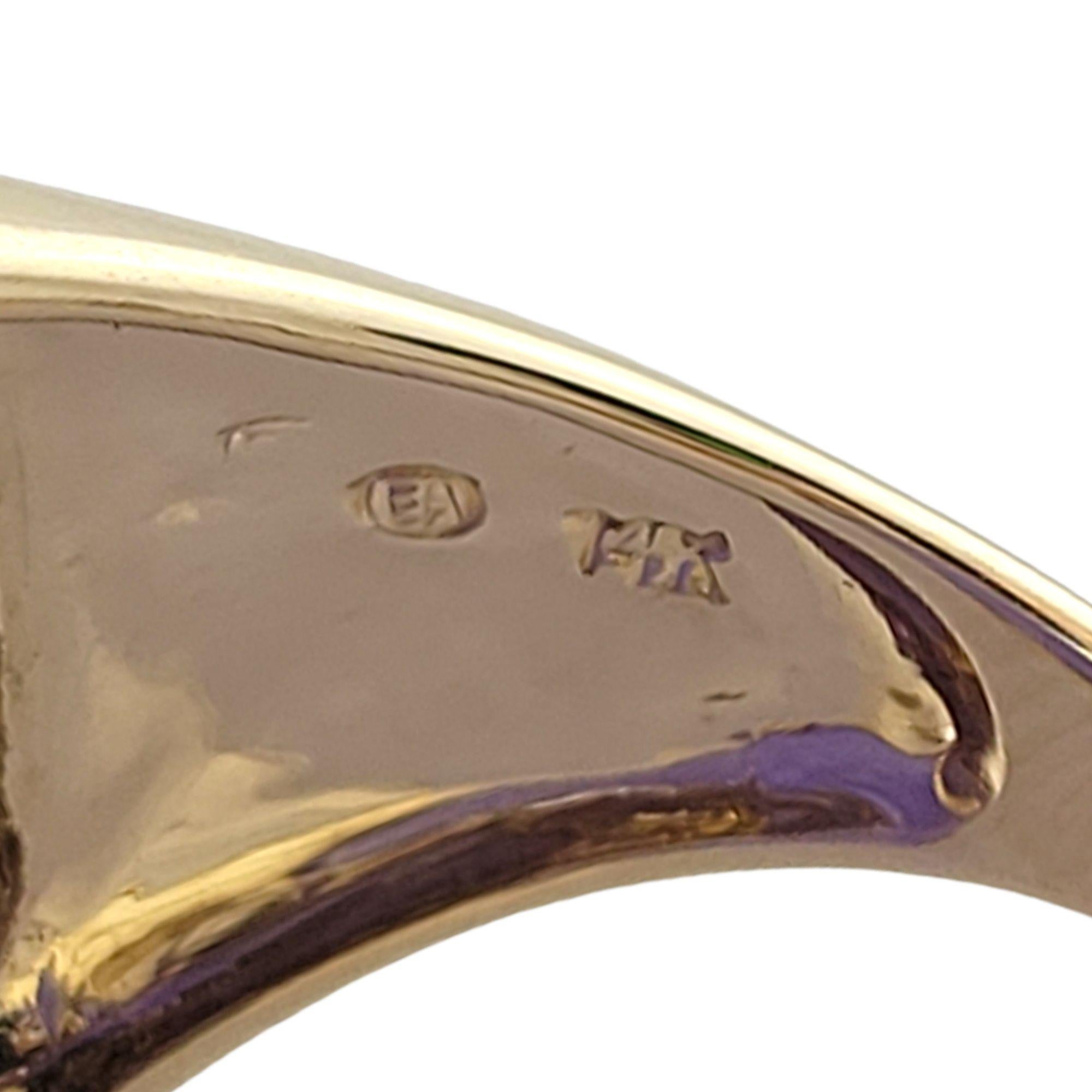 14K Gelbgold Lavendelfarbener Jade-Ring im Zustand „Gut“ in Washington Depot, CT
