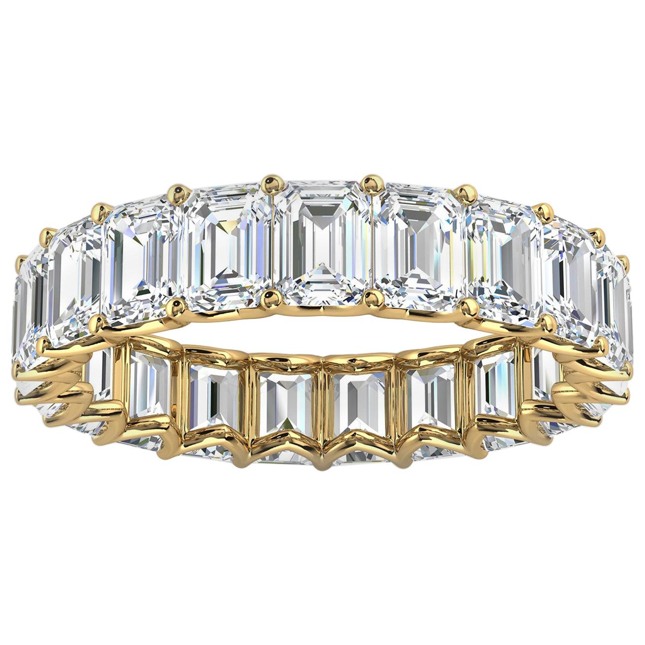 14k Yellow Gold Leora Eternity Emerald Diamomd Ring '4 Ct. Tw'