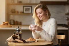 14K Yellow Gold Lever Back Hoop Earrings with Pink Topaz & Diamond Accents