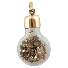 14K Yellow Gold Lightbulb Charm #16225