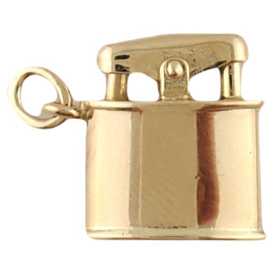 14K Yellow Gold Lighter Charm