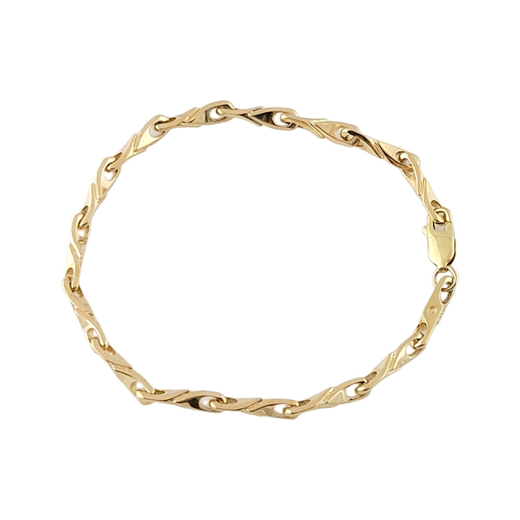Women's 14k Yellow Gold Link Bracelet For Sale
