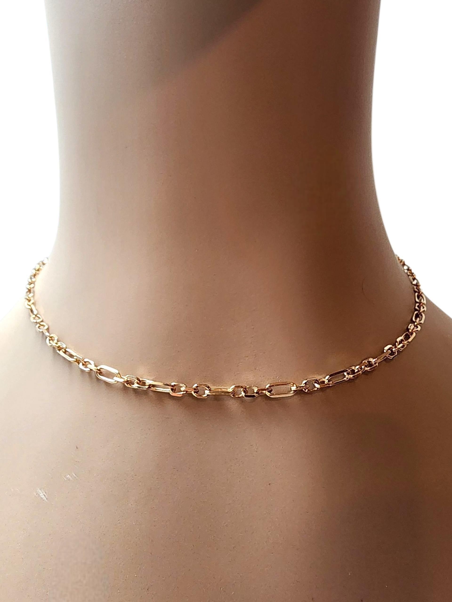 14K Yellow Gold Link Necklace 16
