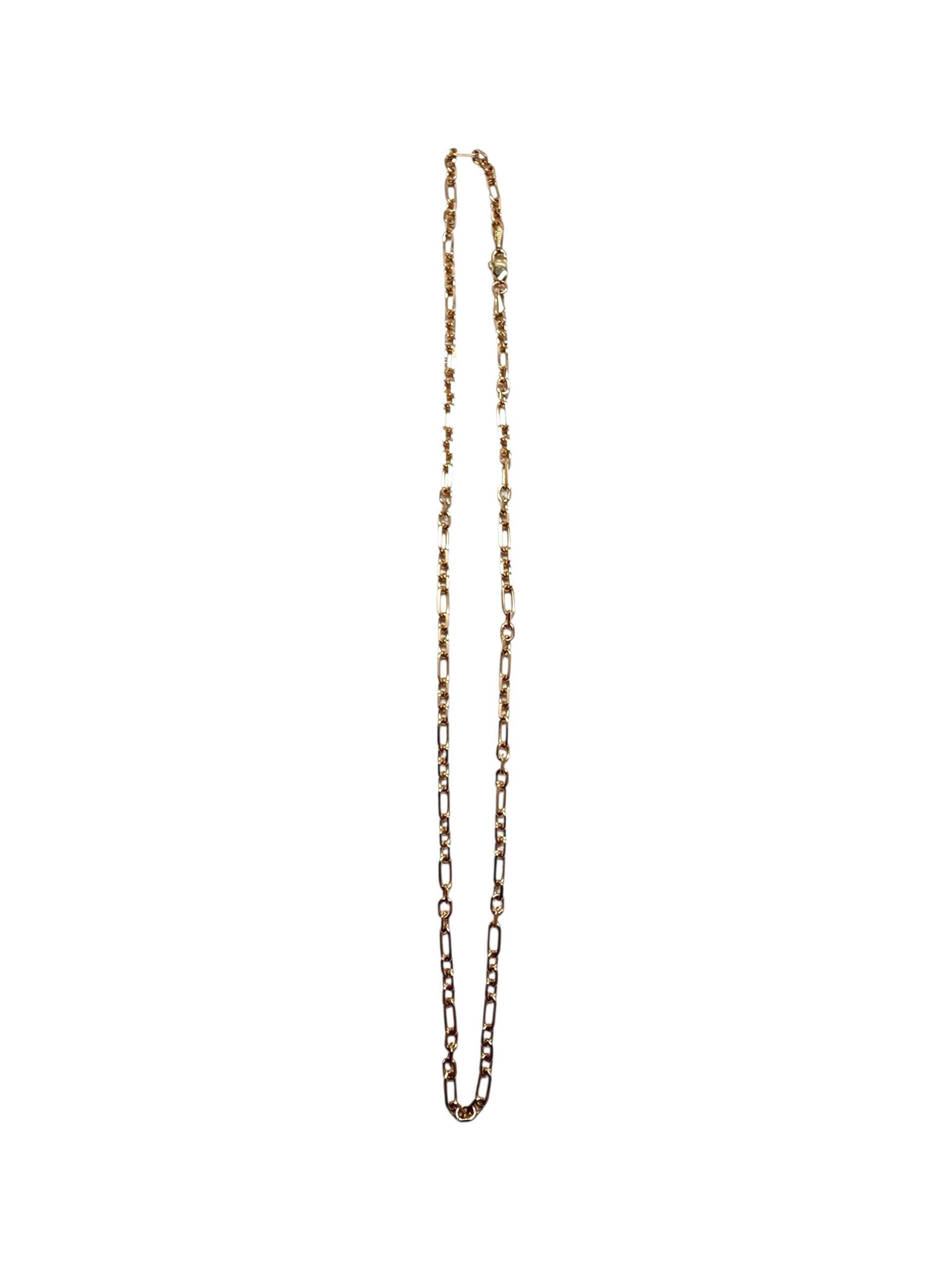 14K Yellow Gold Link Necklace 16