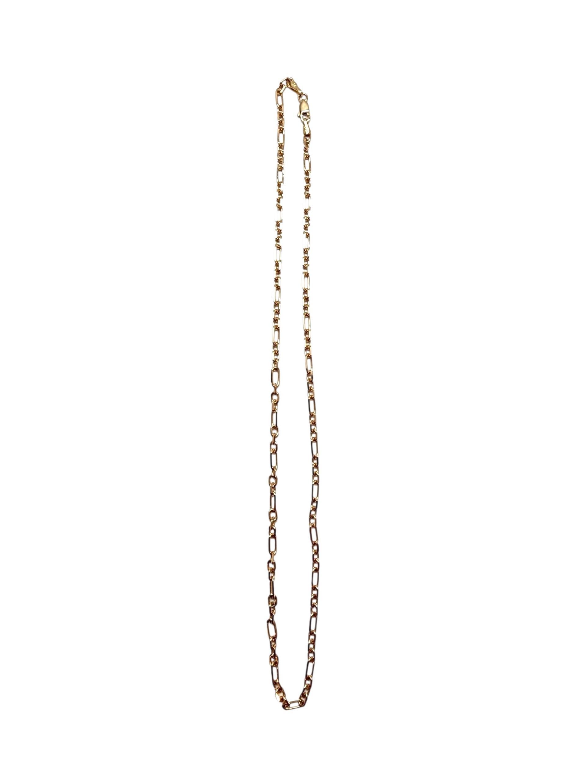 14K Yellow Gold Link Necklace 16