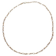 14K Yellow Gold Link Necklace 16" #22814