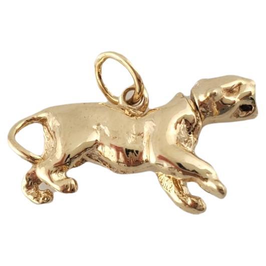 14K Yellow Gold Lioness Charm