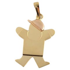 14K Yellow Gold Little Boy Charm #12946