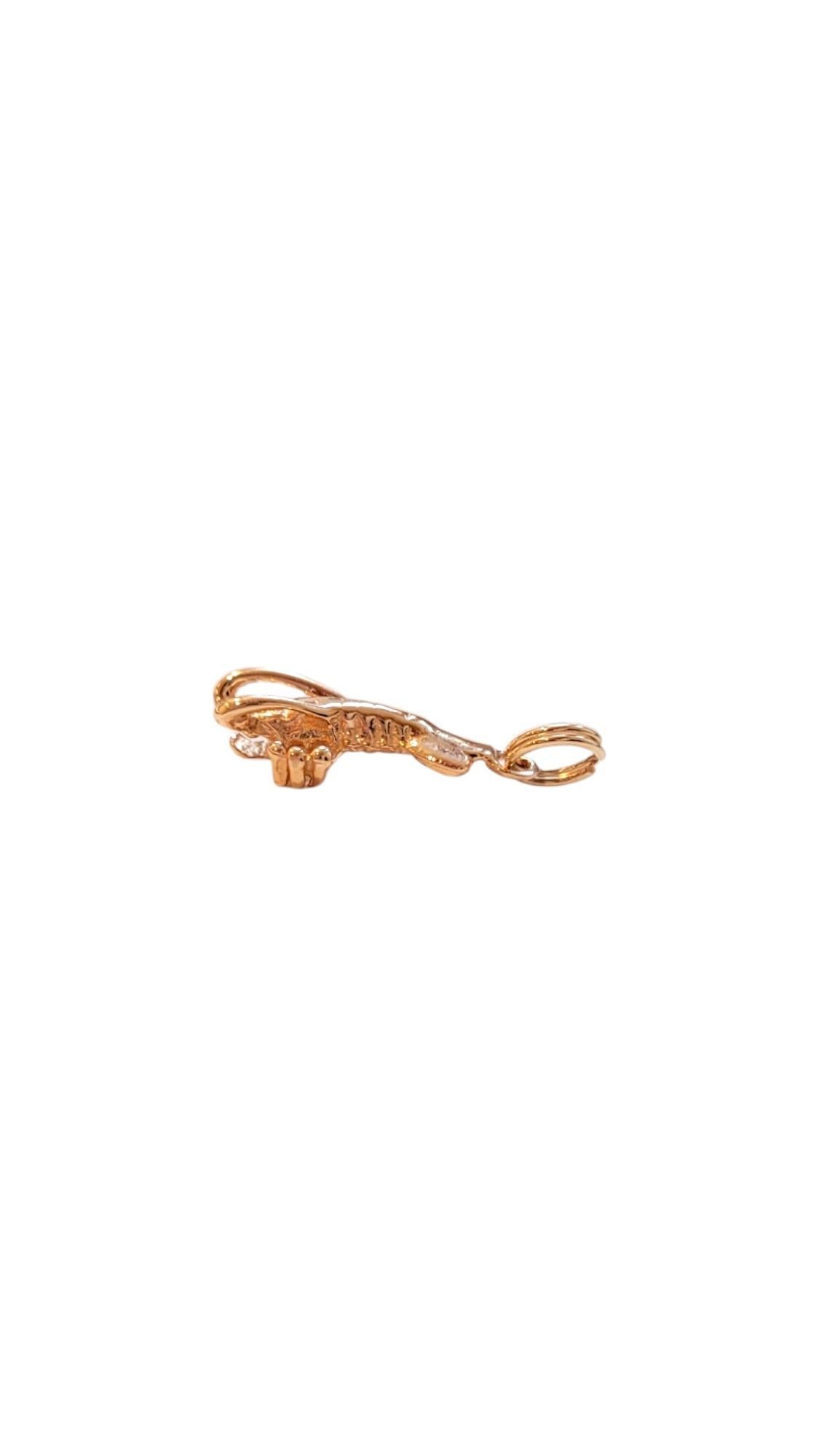 Charm de homard en or jaune 14K #20541 Bon état - En vente à Washington Depot, CT