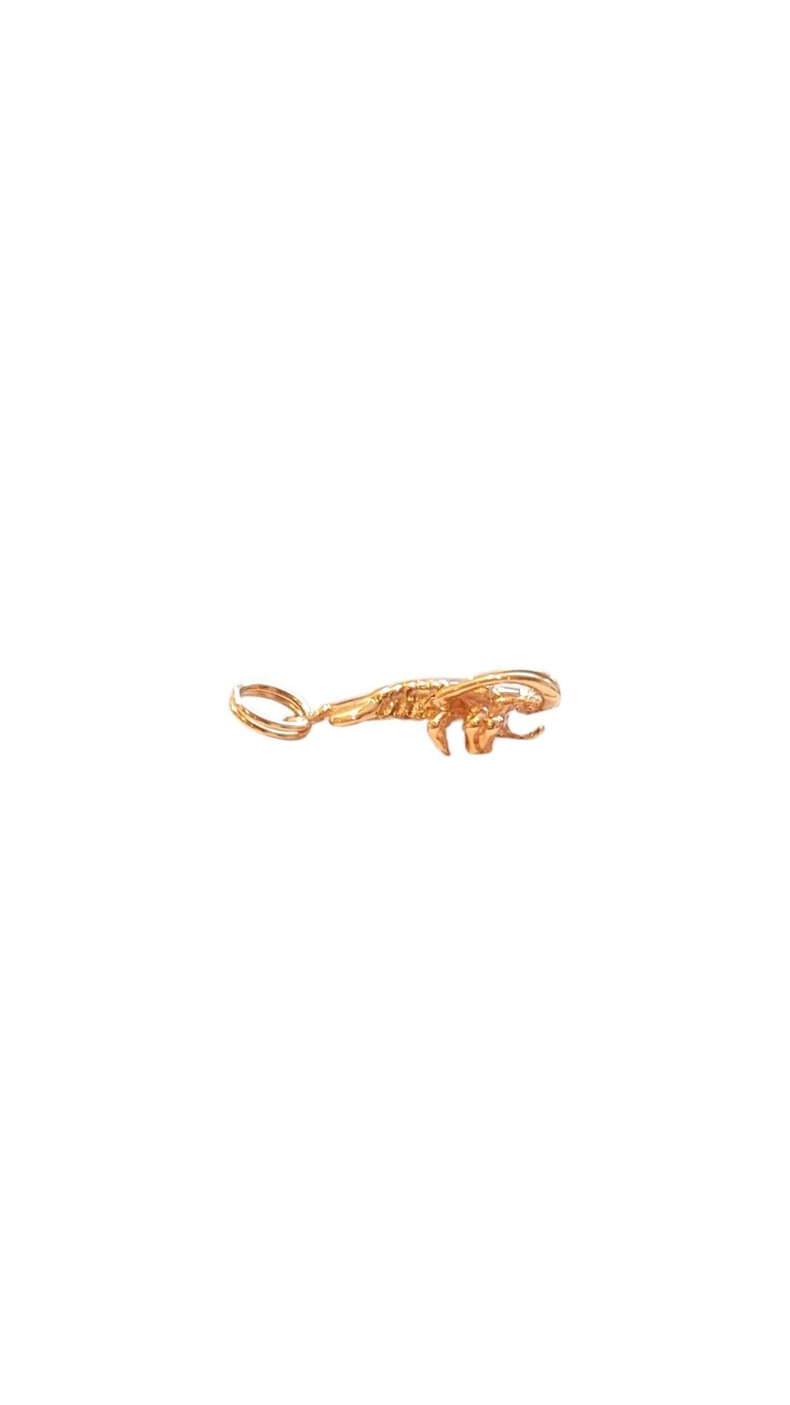 Charm de homard en or jaune 14K #20541 en vente 1