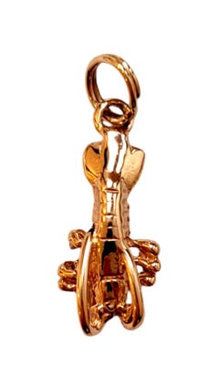 Charm de homard en or jaune 14K #20541