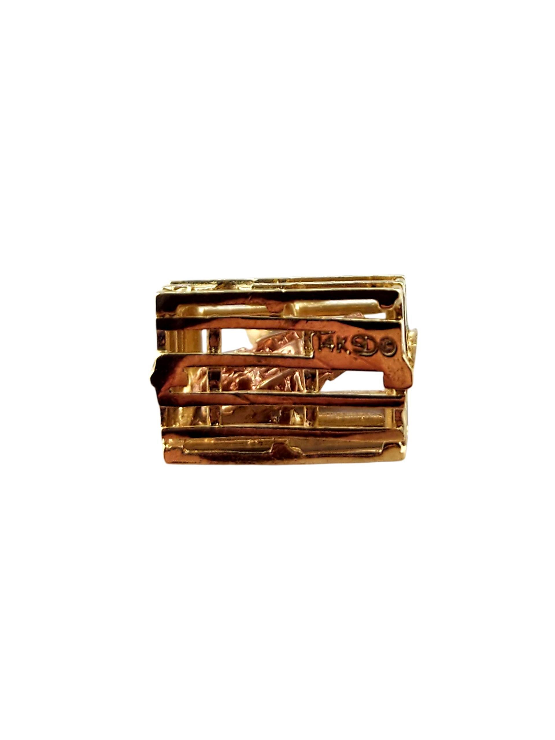 Charm trappola per aragoste in oro giallo 14K #21991 in vendita 1