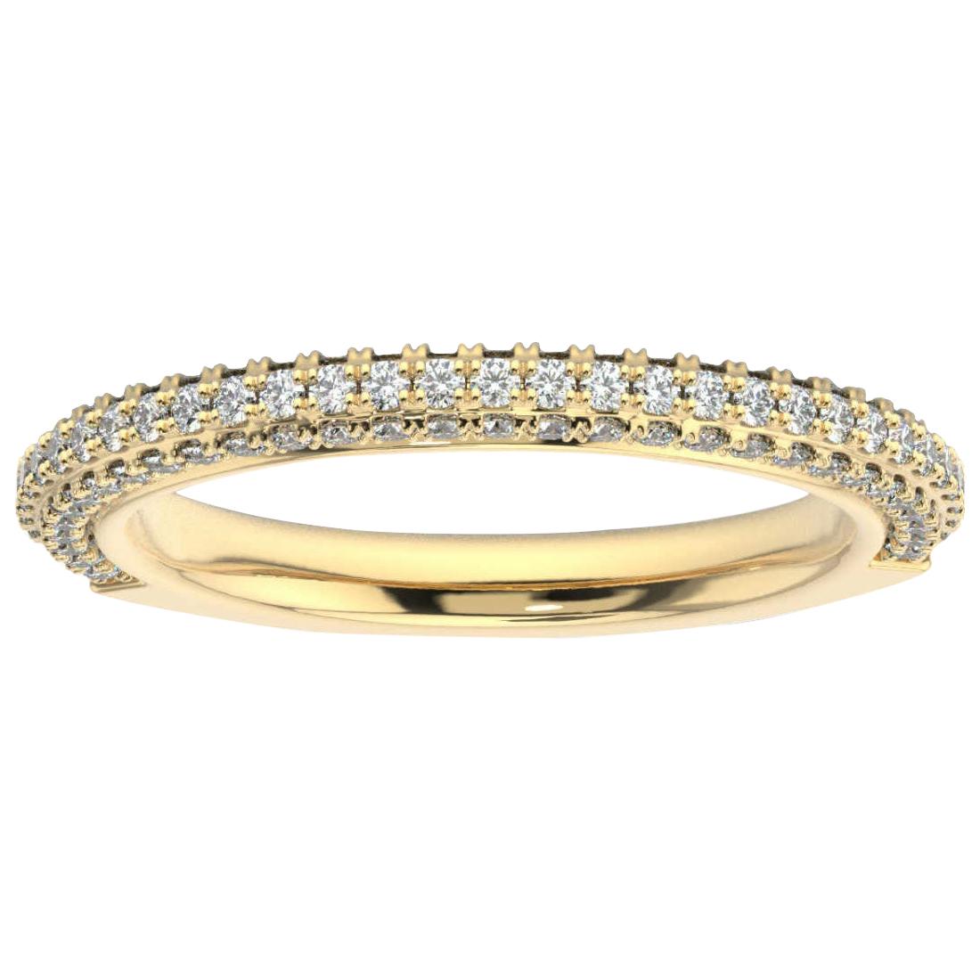 14K Yellow Gold Louise Diamond Ring '1/2 Ct. tw' For Sale