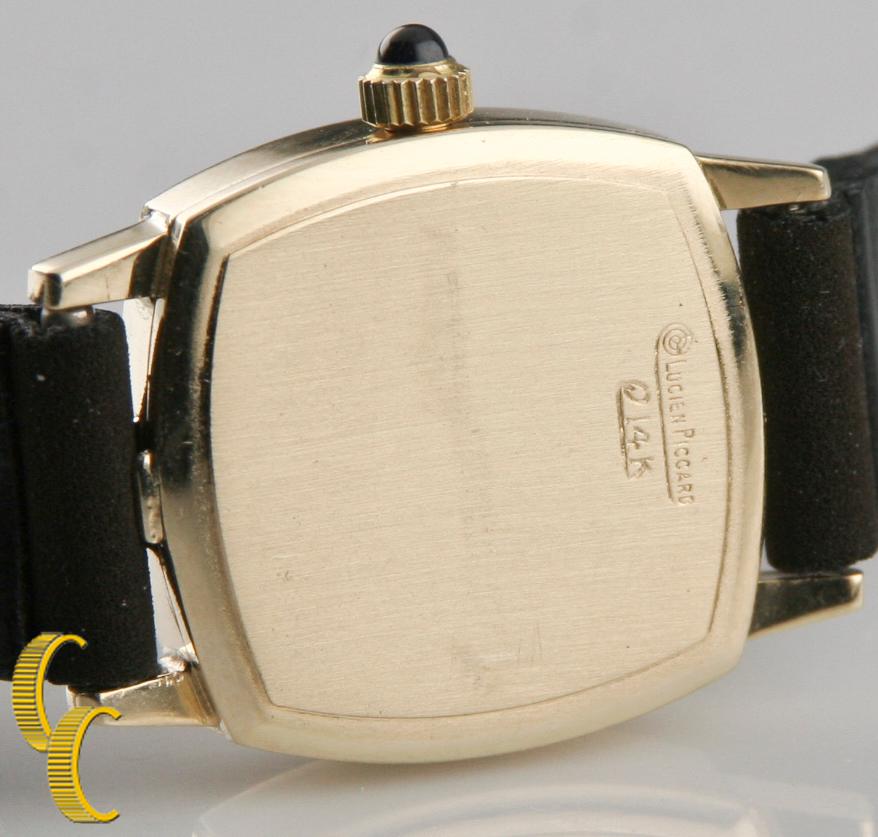 14k Gelbgold Lucien Piccard Damenuhr, handgeflügelt, Lucien für Damen oder Herren im Angebot