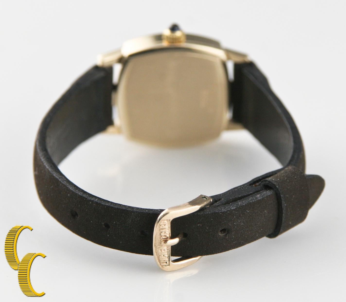 14k Gelbgold Lucien Piccard Damenuhr, handgeflügelt, Lucien im Angebot 1