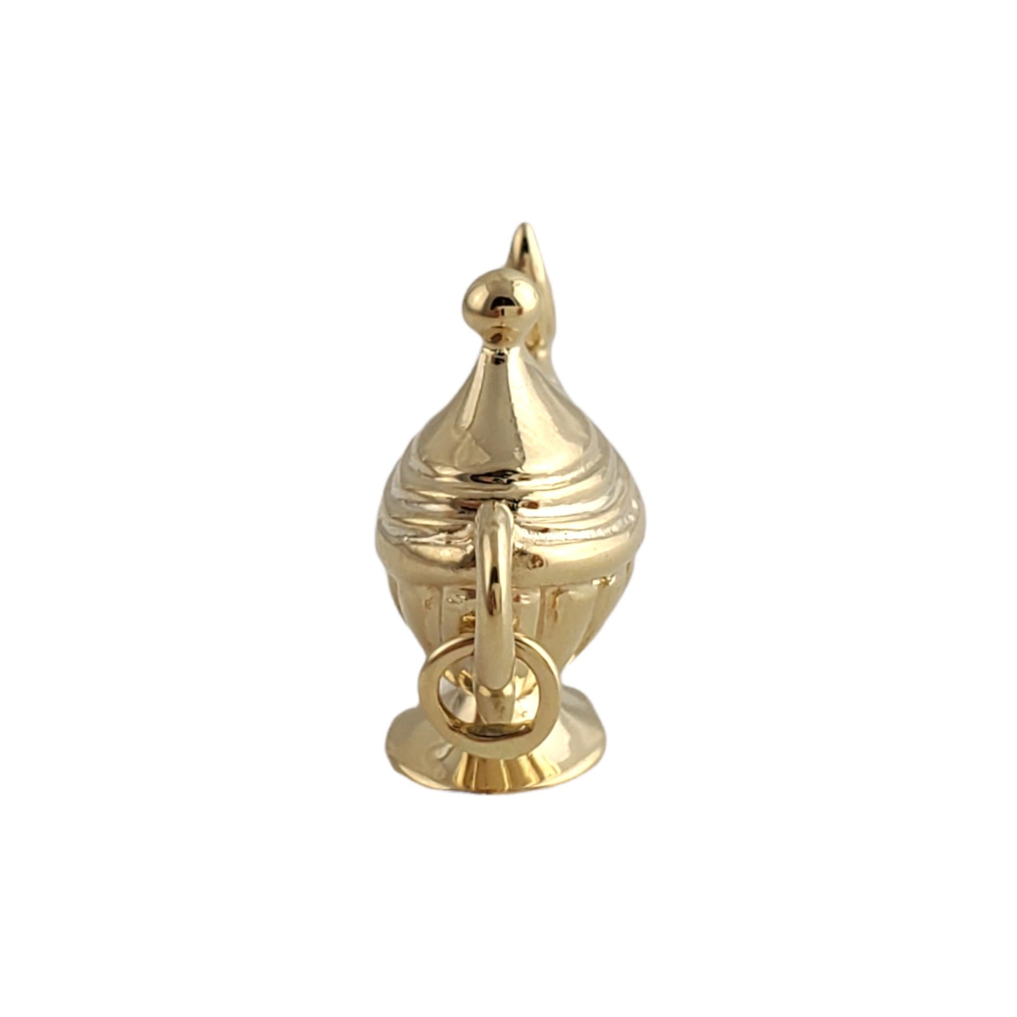 Women's 14K Yellow Gold Magic Lamp Charm For Sale