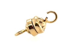 14K Yellow Gold Magnetic Necklace Bracelet Clasp 7mm Magnet Chain Clasp