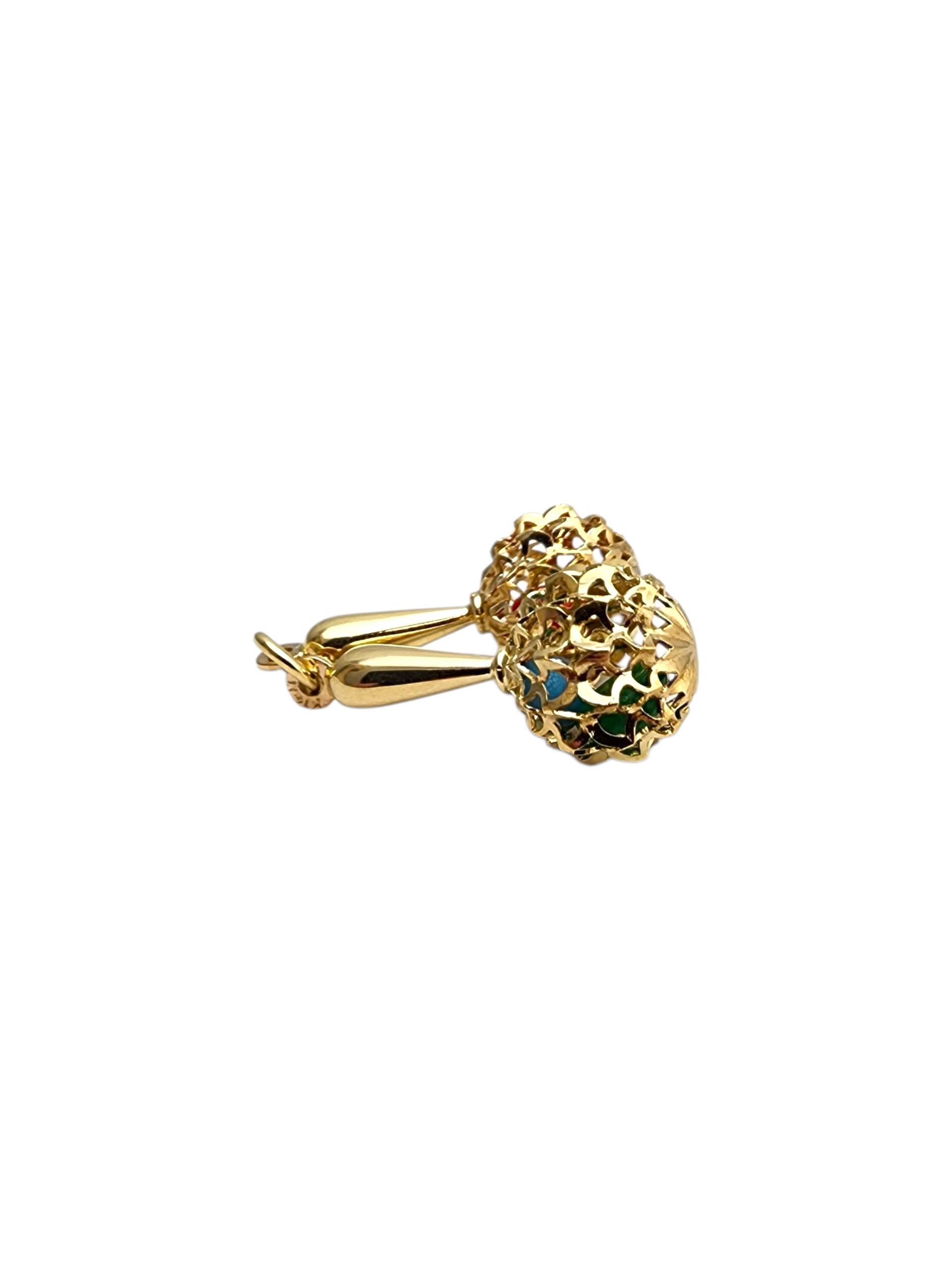 14K Gelbgold Maracas Charme #22766 im Angebot 1
