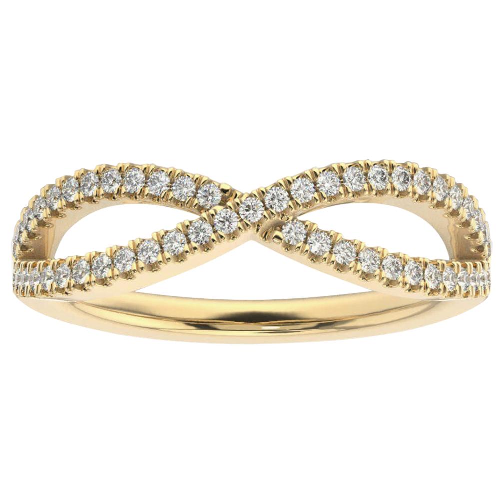 14k Yellow Gold Marielle Diamond Ring '1/4 Ct. tw' For Sale