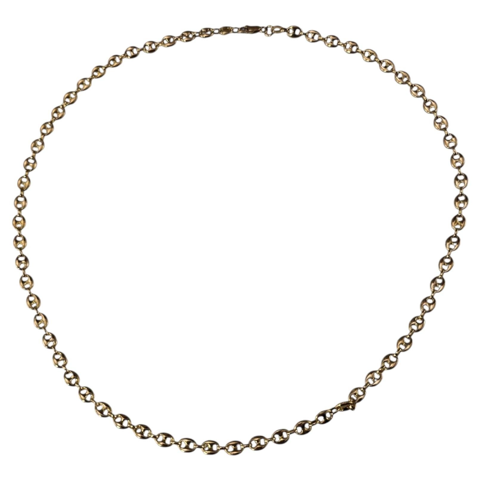 Collana a catena A Link in oro giallo 14K #25061