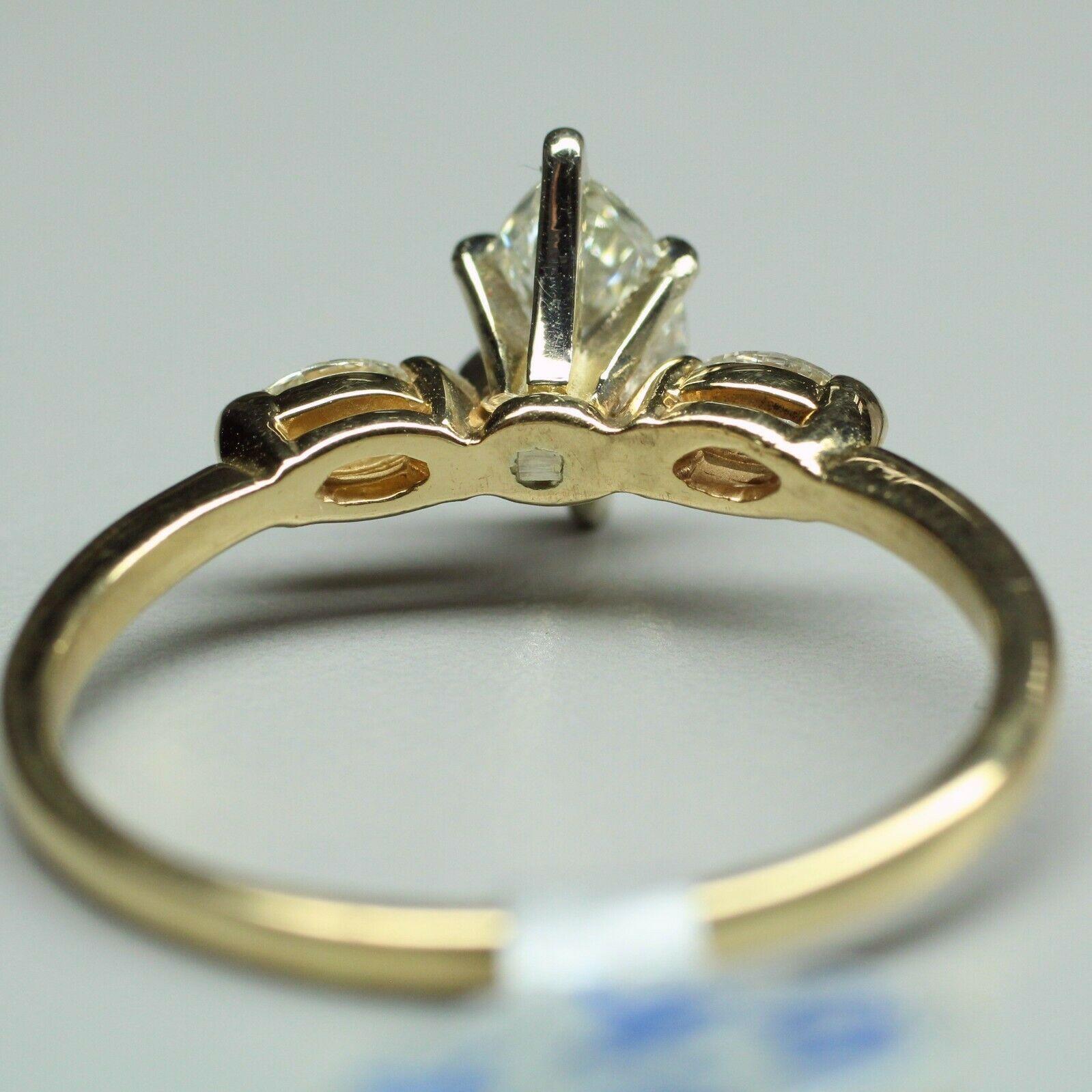 14k yellow gold diamond ring