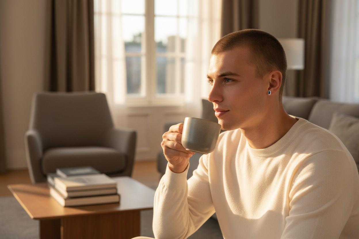 Taille Marquise Mini-boucles d'oreilles en or jaune 14K avec saphir marquise 0.45 ctw 2ème ou 3ème trou en vente