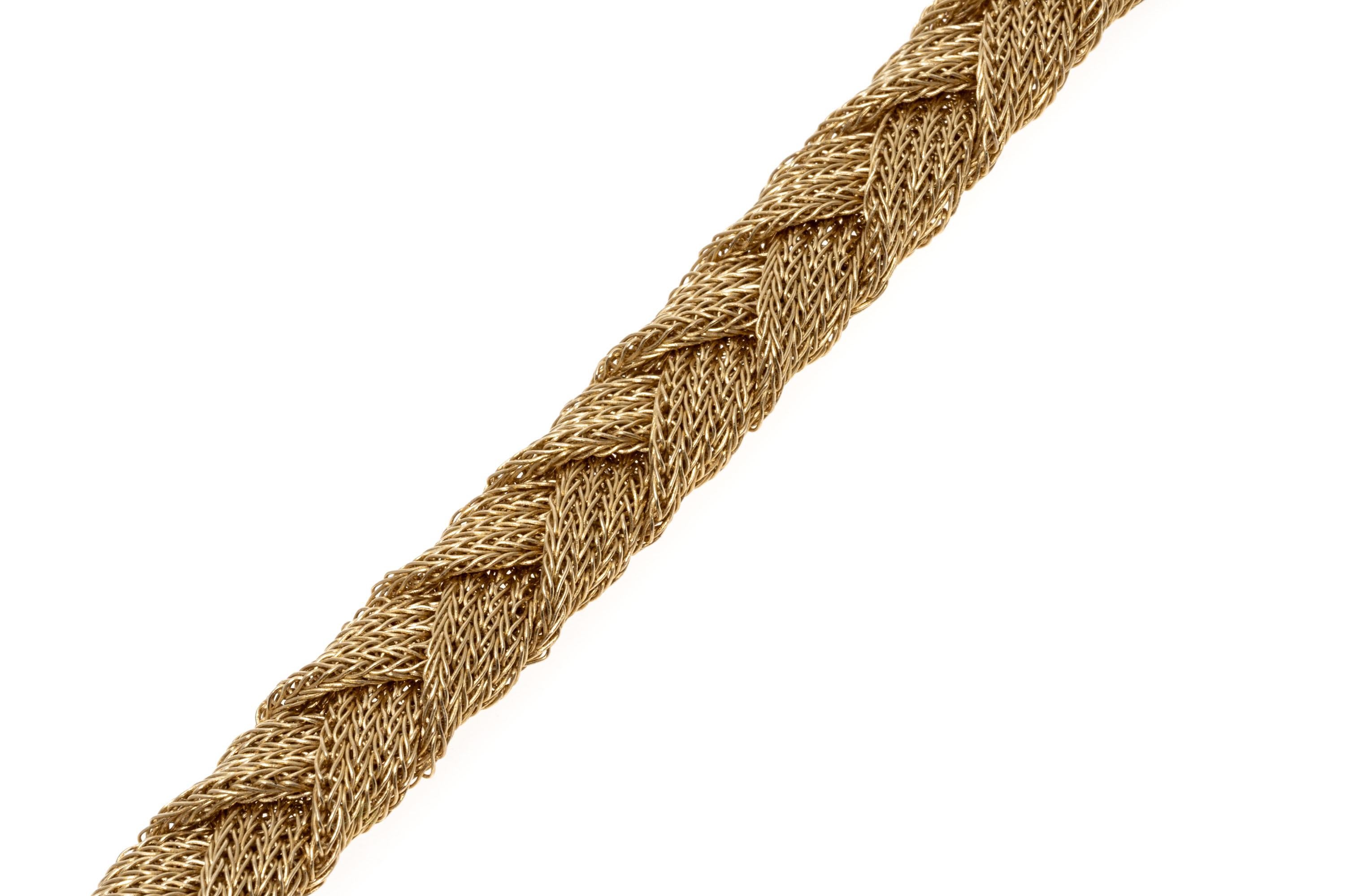 braided gold bracelet