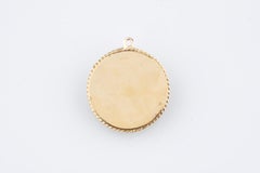 14k Yellow Gold Menorah Shadowbox Pendant Gorgeous