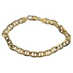 Used 14K Yellow Gold Men's Concave Anchor Bracelet