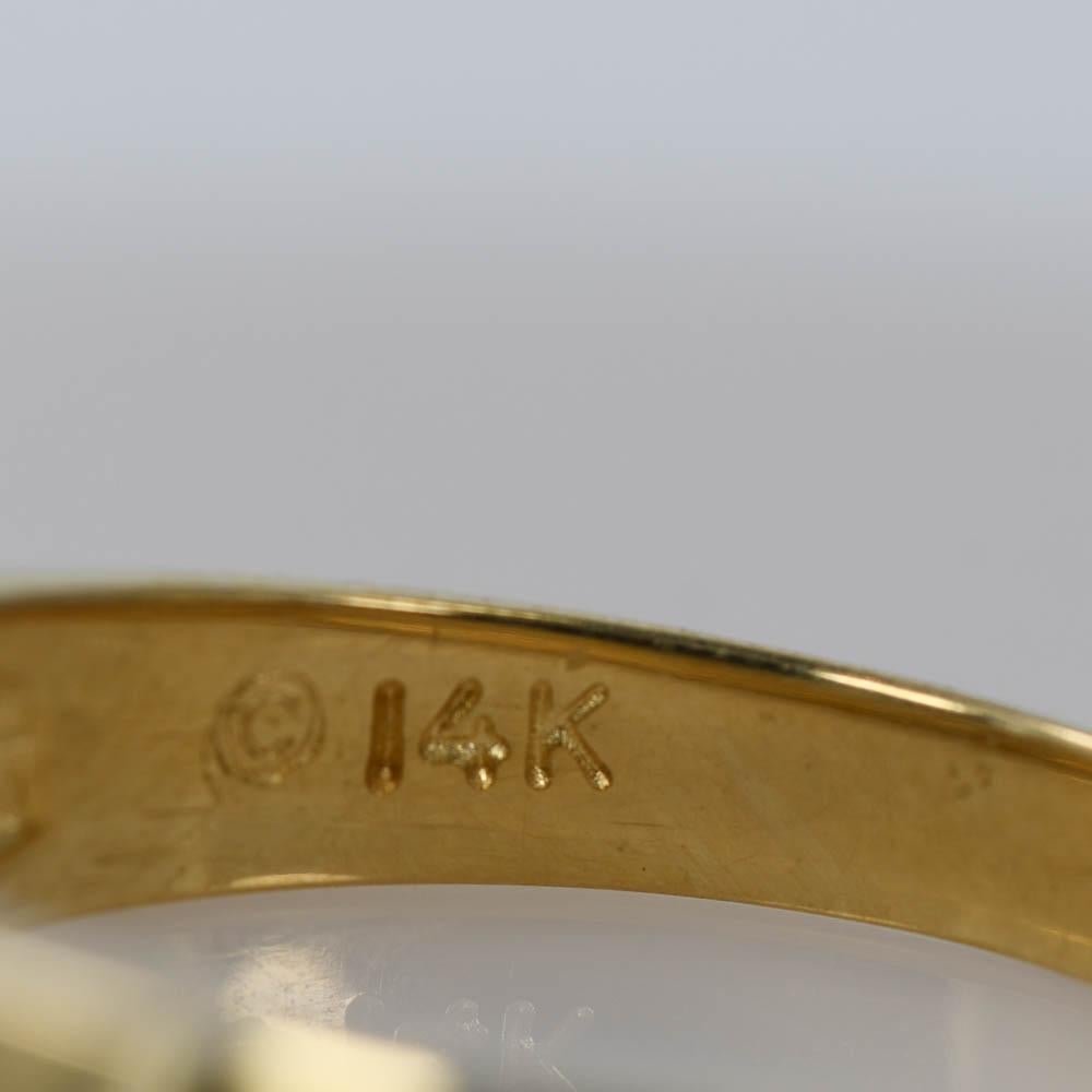 Jonc en or jaune 14K pour homme avec diamant 0.30ct Excellent état - En vente à Laguna Beach, CA