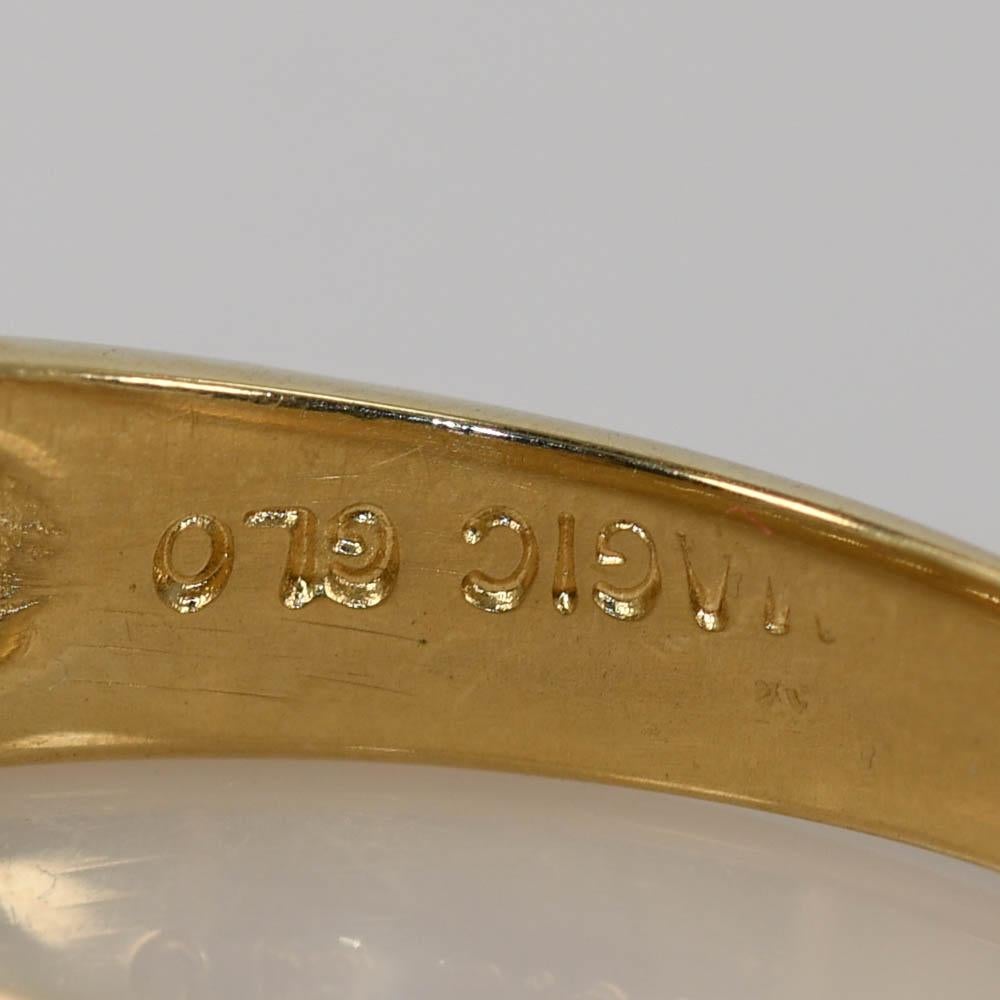 Jonc en or jaune 14K pour homme avec diamant 0.30ct Unisexe en vente