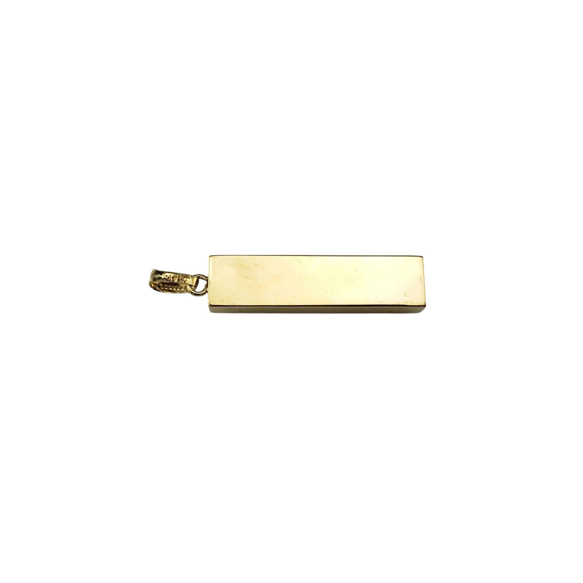 Donna Ciondolo Mezuzah Chai in oro giallo 14K #20930 in vendita