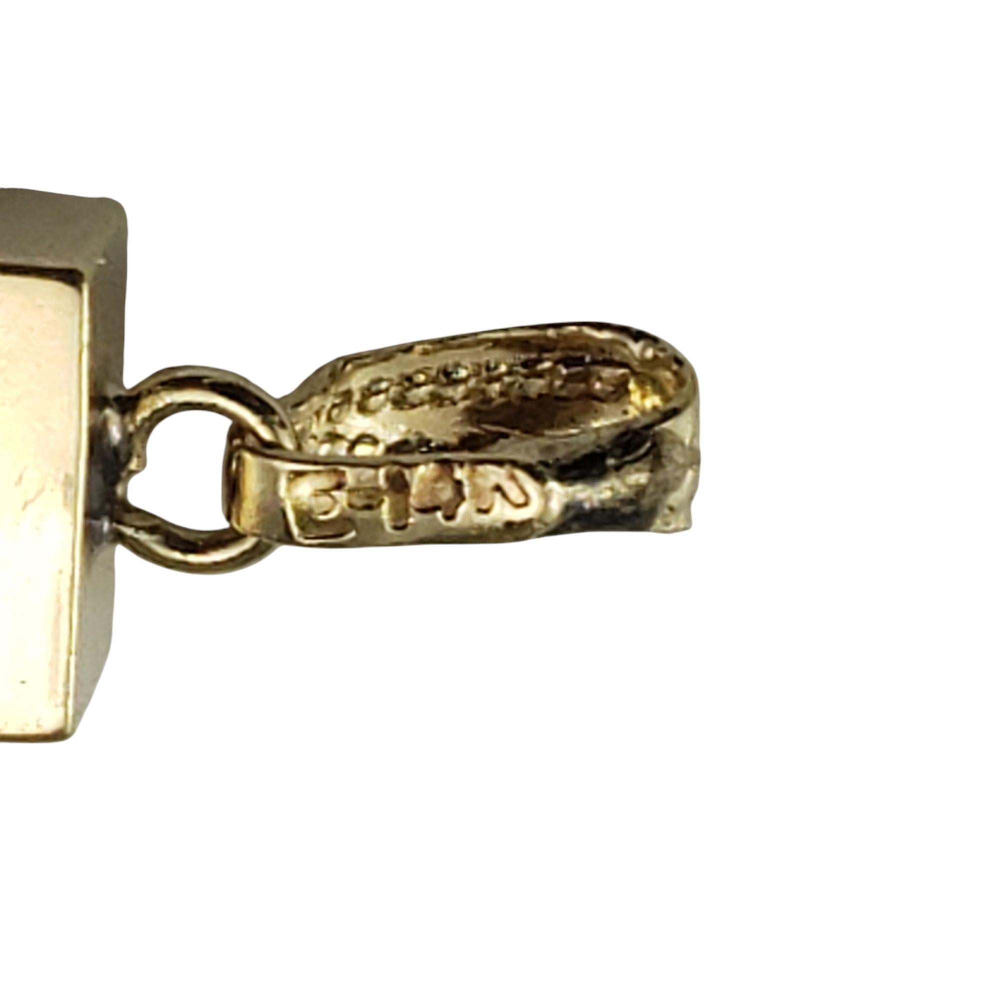 Ciondolo Mezuzah Chai in oro giallo 14K #20930 in vendita 1