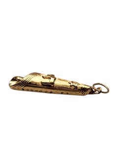 14K Yellow Gold Mezuzah Pendant #25680