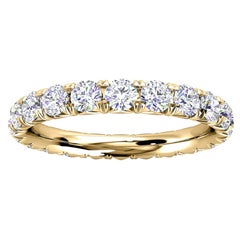 14k Yellow Gold Mia French Pave Diamond Eternity Ring '1 1/2 Ct. Tw'