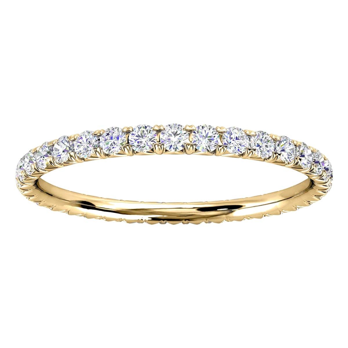 For Sale:  14K Yellow Gold Mia French Pave Diamond Eternity Ring '1/2 Ct. Tw'