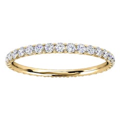 Anillo de oro amarillo de 14 quilates Mia French Pave Diamond Eternity Ring '1/2 Ct. Tw'