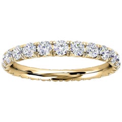 14k Yellow Gold Mia French Pave Diamond Eternity Ring '1 Ct. Tw'