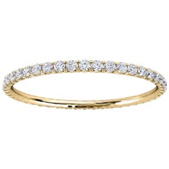 Anillo de oro amarillo de 14 quilates Mia Petite French Pave Diamond Eternity Ring '1/4 Ct. Tw'