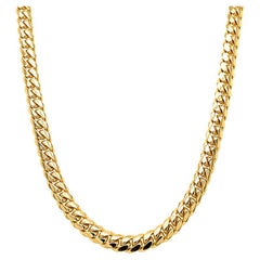 14 Karat Gelbgold Miami Cuban Kette 27,60 Gramm, brandneu