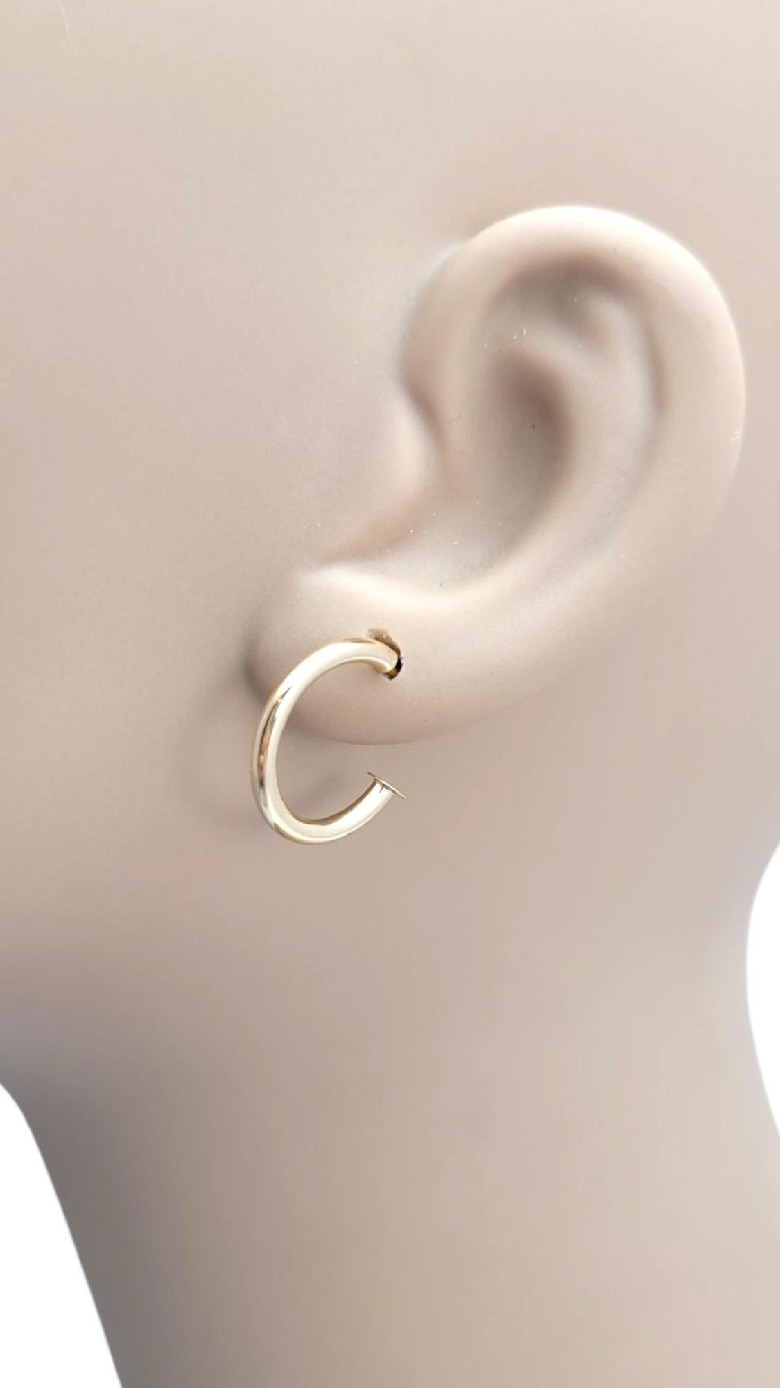 14K Yellow Gold Mini Hoop Earrings #21647 in vendita 1