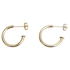 14K Yellow Gold Mini Hoop Earrings #21647