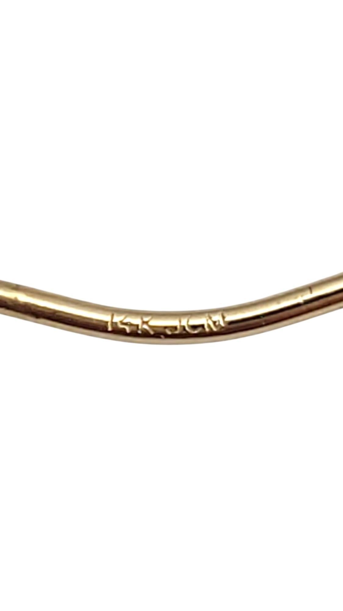 Donna Orecchini a cerchio mini in oro giallo 14K #21653 in vendita
