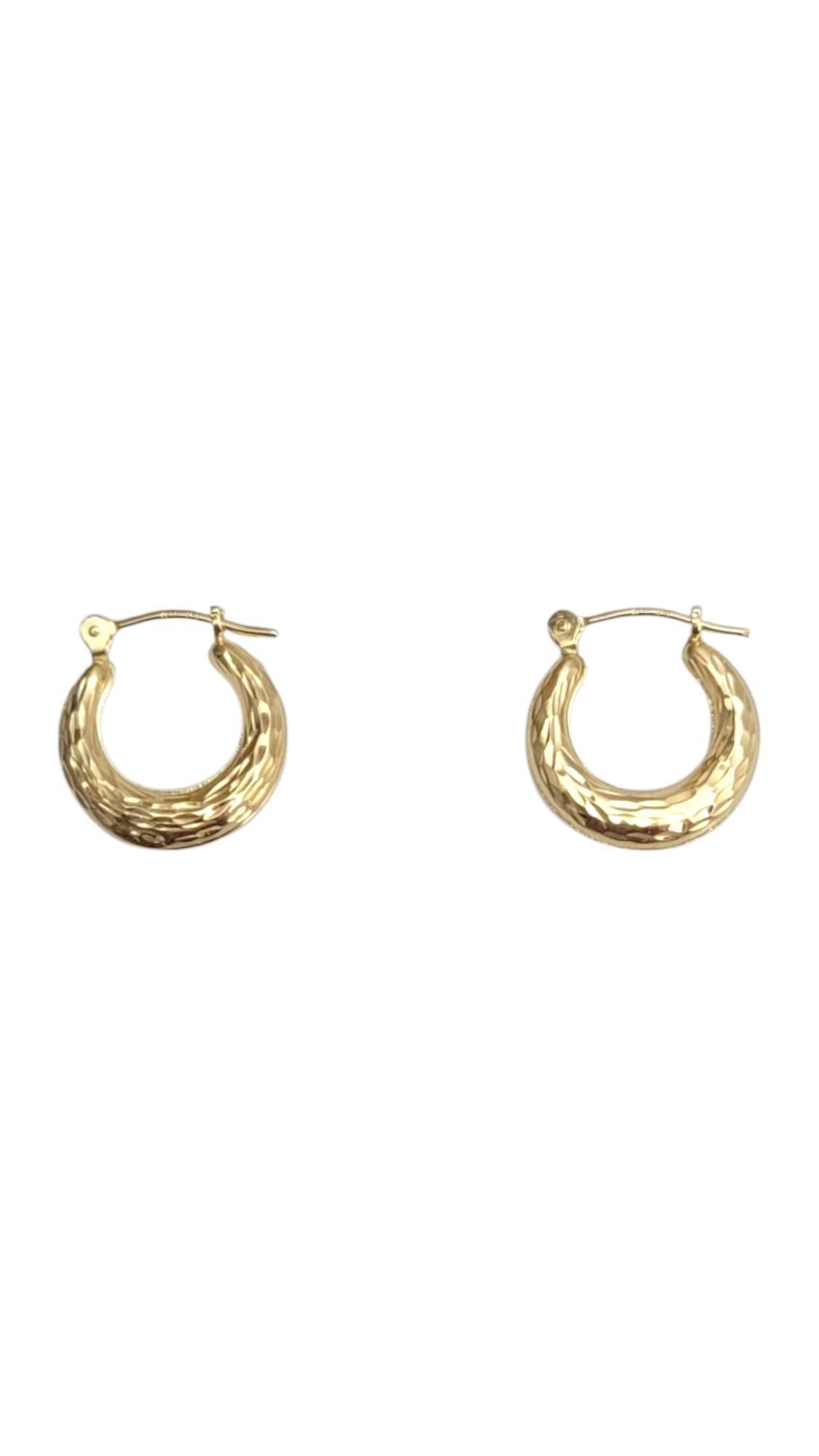 Orecchini a cerchio mini in oro giallo 14K #21653