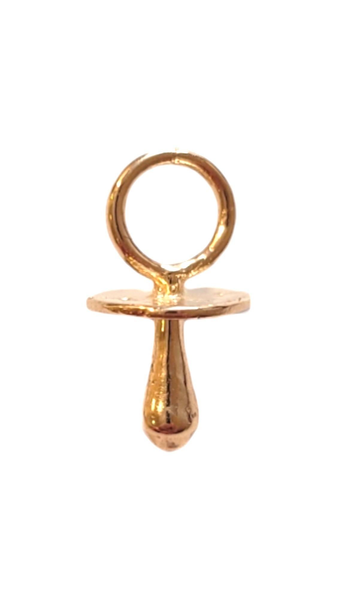 Breloque mini sucette en or jaune 14K #18447 en vente 2