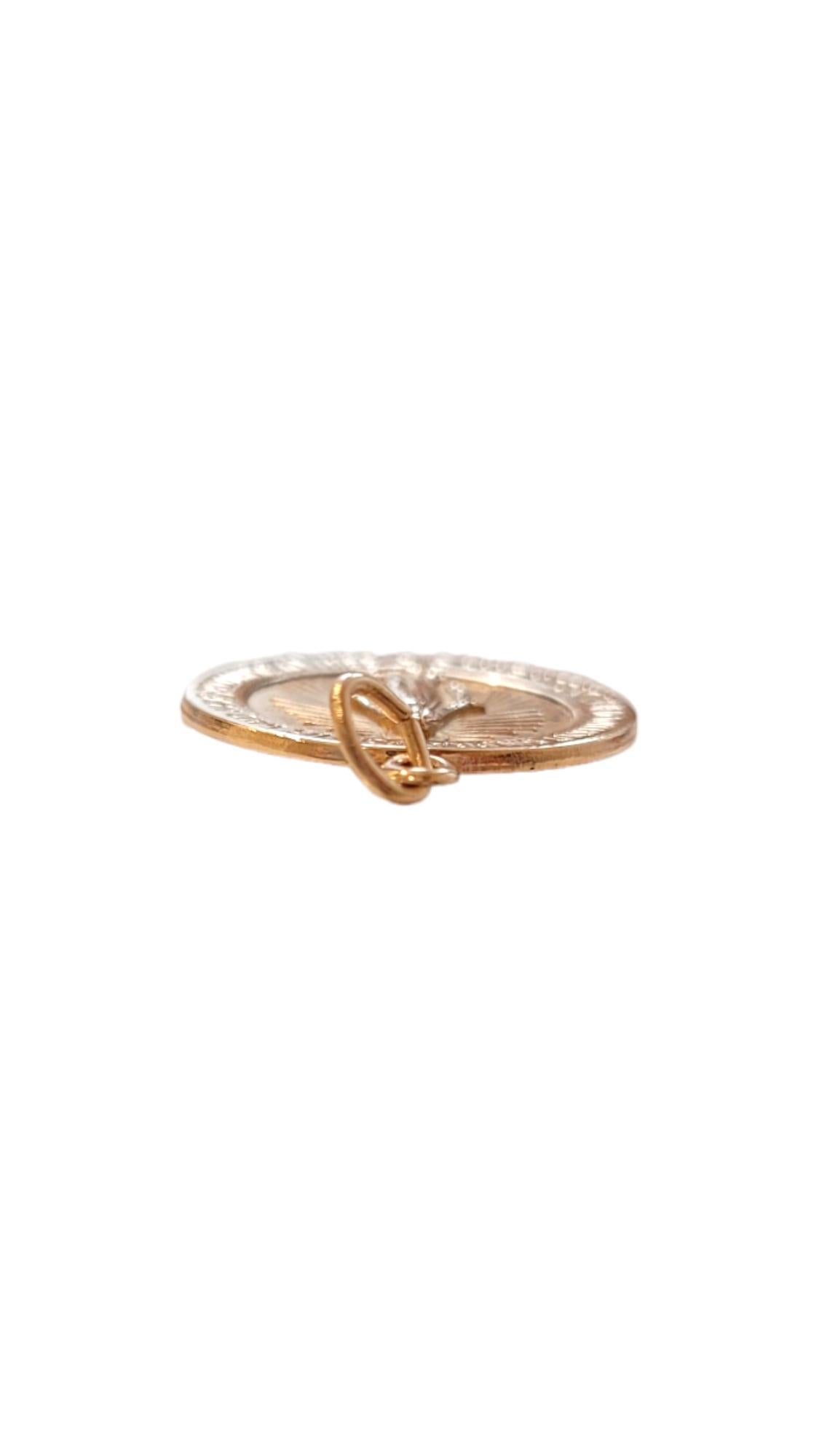 Breloque médaille Miraculous en or jaune 14 carats n° 18433 Pour femmes en vente