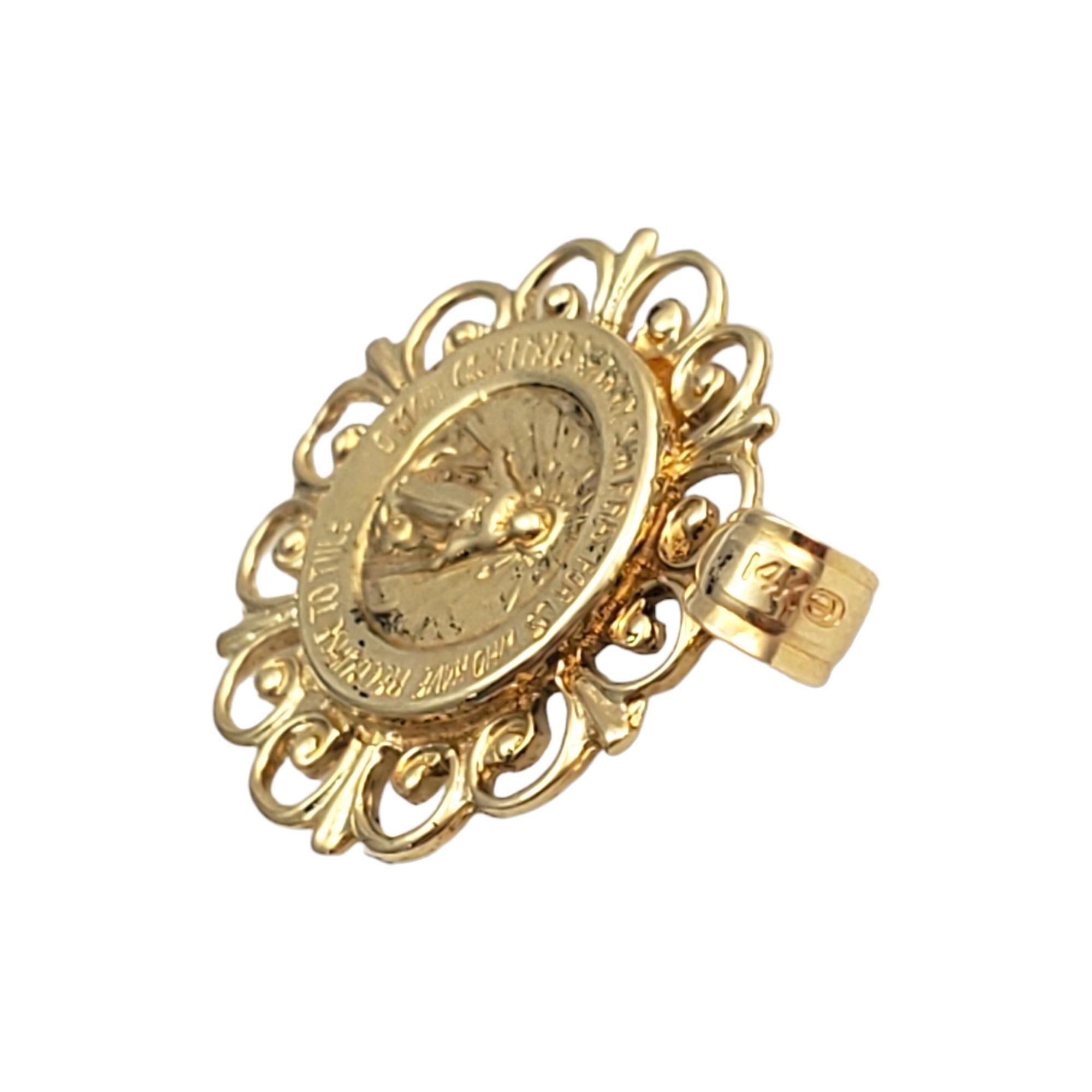 14k gold miraculous medal necklace
