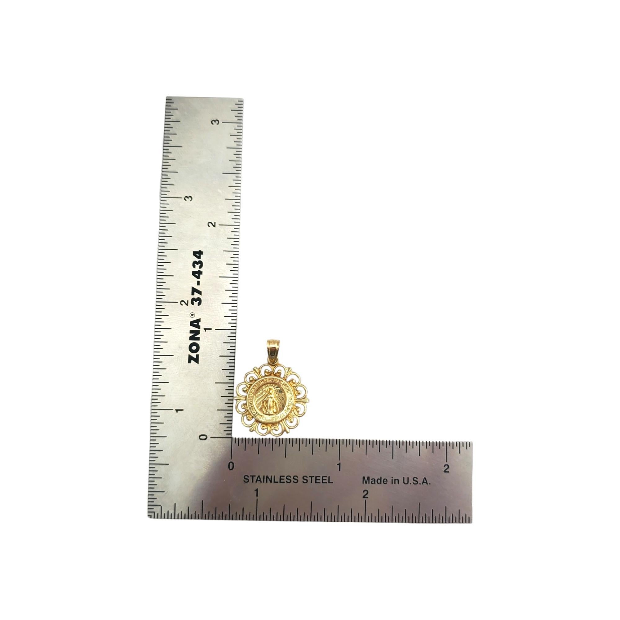 14 karat gold miraculous medal