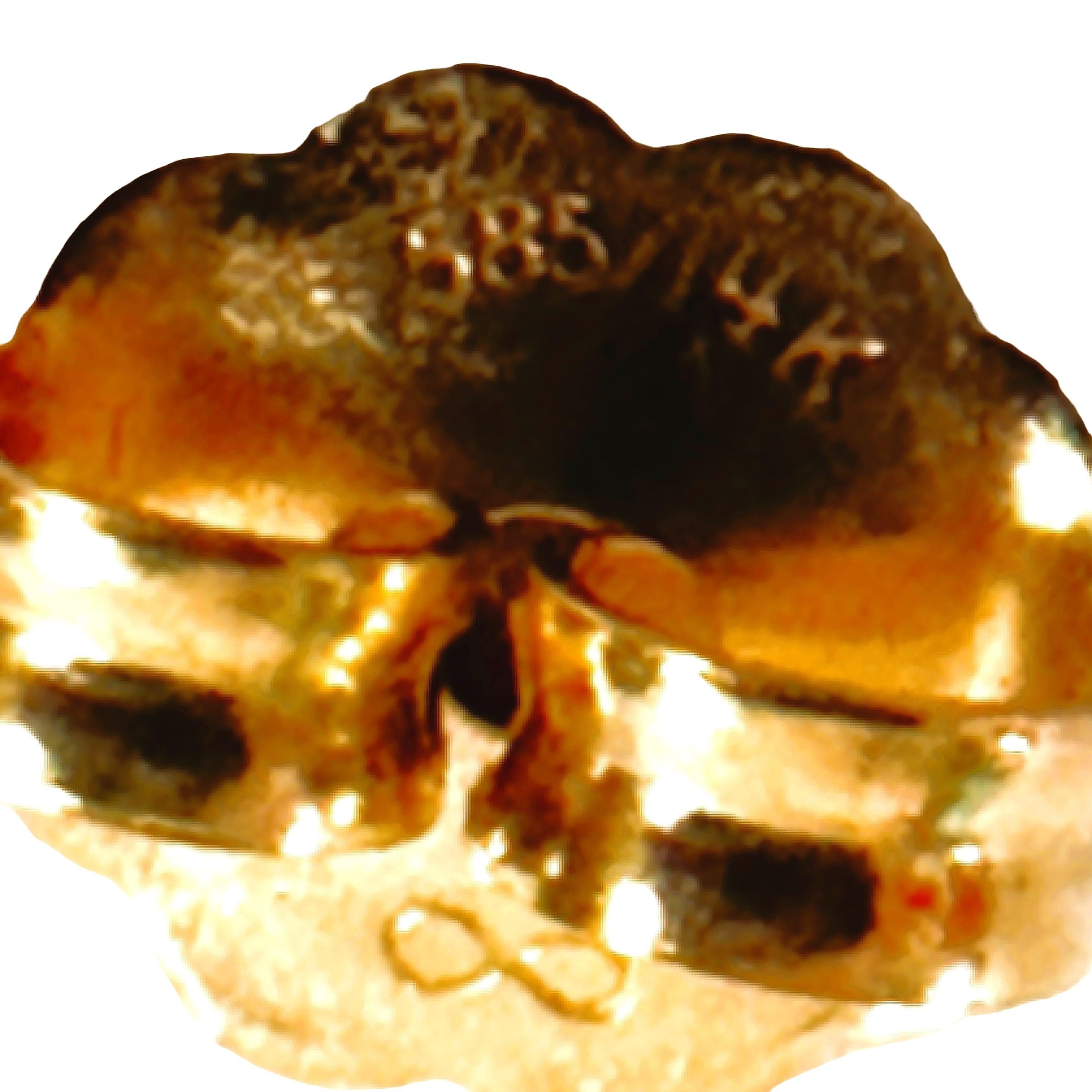 Women's 14k Yellow Gold Modern Verticle Bar Dangle Earrings 3.33 Grams For Sale